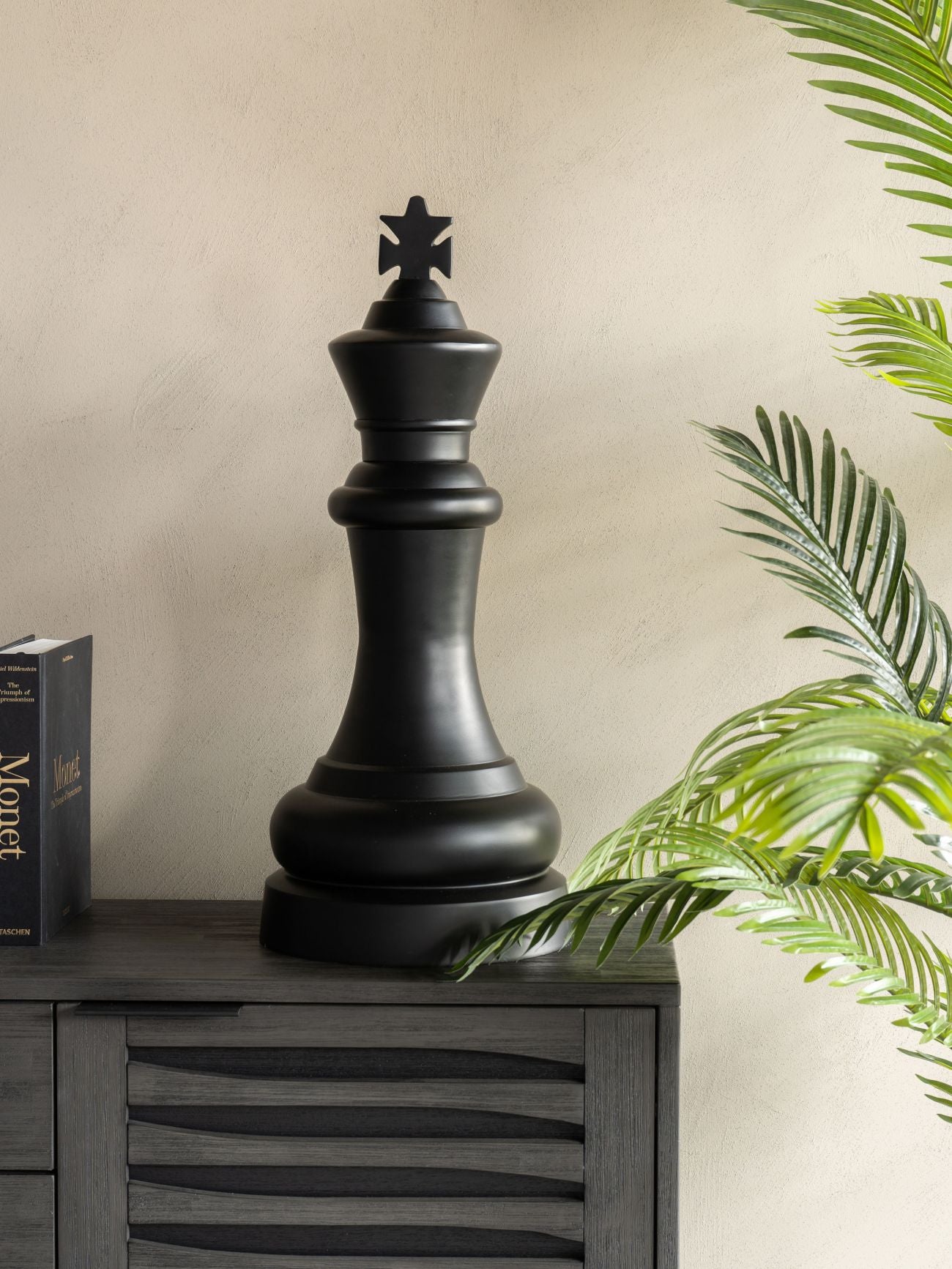 Chess Piece Black King Sculpture | Extra Large